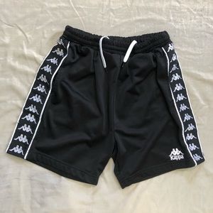 Kappa Shorts Black White Drawstrings